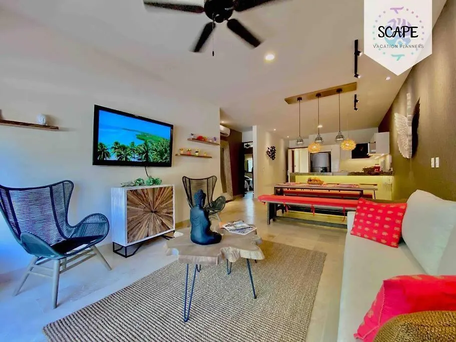 - Cozy And Beautiful Apt 2Br @Aldea Zama W/ Pool - Apartment Tulum Mexico