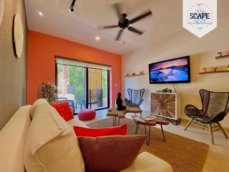 - Cozy And Beautiful Apt 2Br @Aldea Zama W/ Pool - Apartment Tulum