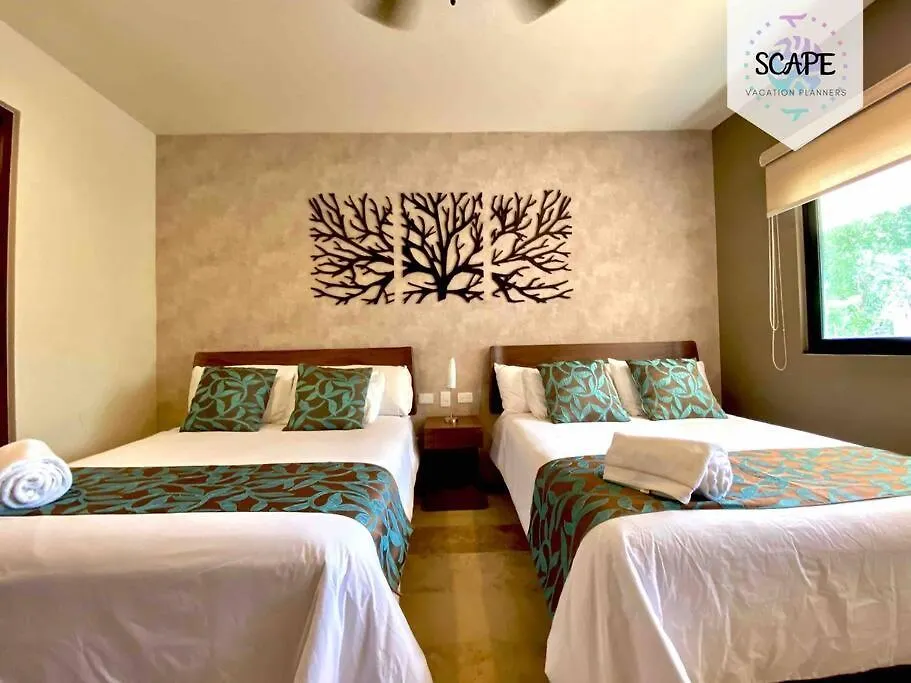 - Cozy And Beautiful Apt 2Br @Aldea Zama W/ Pool - Apartment Tulum