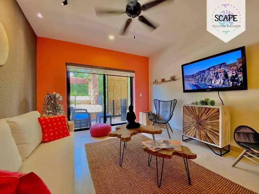 - Cozy And Beautiful Apt 2Br @Aldea Zama W/ Pool - Apartment Tulum 0*,  Mexico